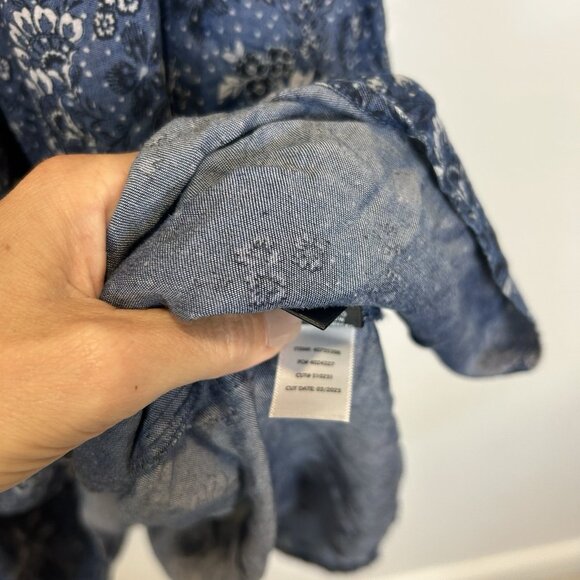 Torrid 2 2X Mini Chambray Puff Sleeve Smocked Dress - Picture 7 of 11